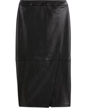La Redoute Falda Larga Recta, De Piel Sintética. Talla. Color - Negro