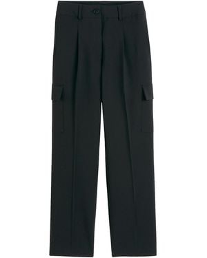 La Redoute Pantalón Recto De Talle Alto, Bolsillos Cargo. Talla. Color - Gris
