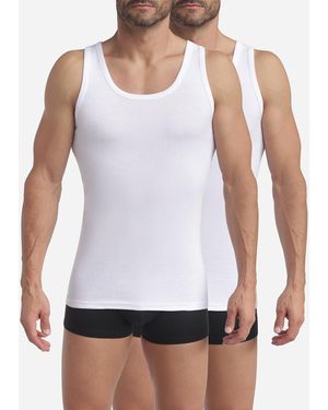 DIM Lote De 2 Camisetas De Tirantes Eco Coton. Talla. Color - Blanco