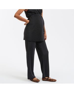 La Redoute Pantalón amplio de premamá, cintura alta - Negro