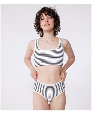 Petit Bateau Sujetador de algodón - Blanco