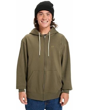 Quiksilver Sudadera con cremallera y capucha Salt Water - Verde