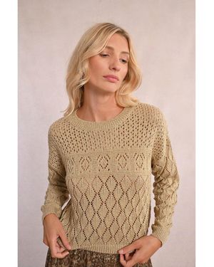 Molly Bracken Jersey cuello redondo - Marrón