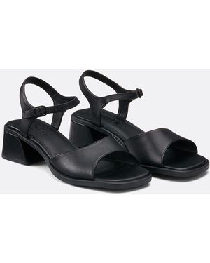 Camper Sandalias de piel ultrasuave Kora Sand - Negro