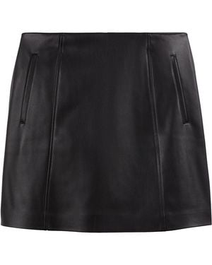 La Redoute Minifalda De Piel Sintética. Talla. Color - Negro