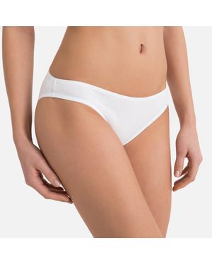 La Redoute Lote De 2 Bragas De Algodón Liso Cottone. Talla. Color - Blanco