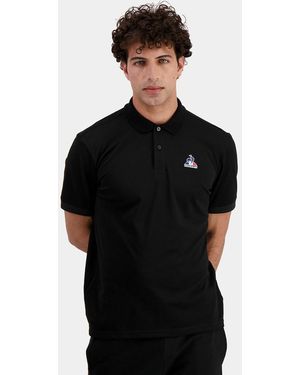 Le Coq Sportif Polo de manga corta essentiel - Negro