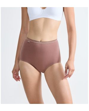 Sloggi Lote de 3 braguitas Maxi Basic+ - Morado