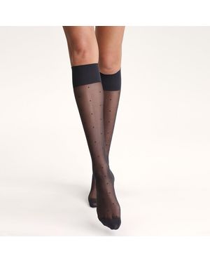 DIM Minimedias efecto plumetis STYLE - Negro