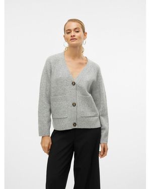 Vero Moda Chaqueta De Punto, Cuello De Pico. Talla. Color - Gris