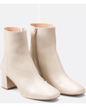 La Redoute Botines De Piel Con Tacón, Signature Marguerite. Talla. Color - Negro