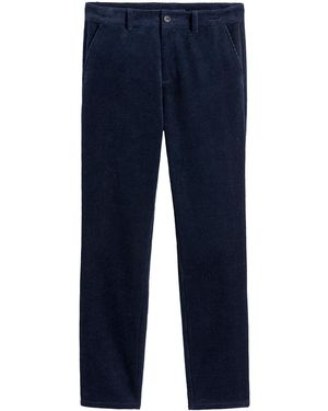 La Redoute Pantalón Chino De Corte Recto Aterciopelado. Talla. Color - Azul