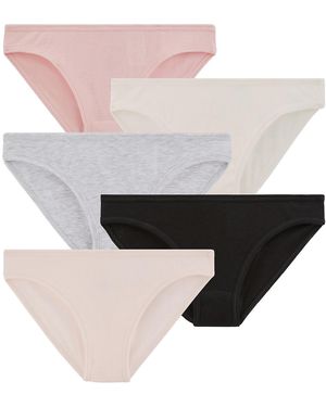 Petit Bateau Lote De 5 Braguitas De Algodón. Talla. Color - Blanco