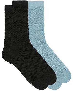 DIM Lote de 2 calcetines medios - Negro
