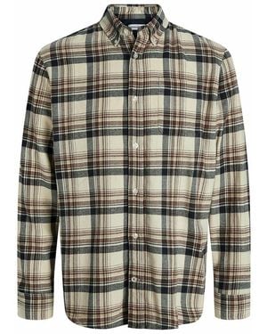 Jack & Jones Camisa de franela a cuadros - Verde