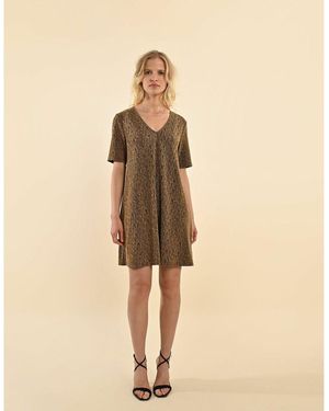 Molly Bracken Vestido amplio brillante - Neutro