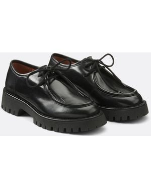 La Redoute Derbies De Piel Lisa Con Muescas. Talla. Color - Negro