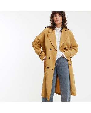 La Redoute Trench larga abotonada - Amarillo
