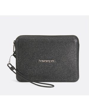 Havaianas Bolso Silicone Necessaire De Playa. Talla. Color - Negro