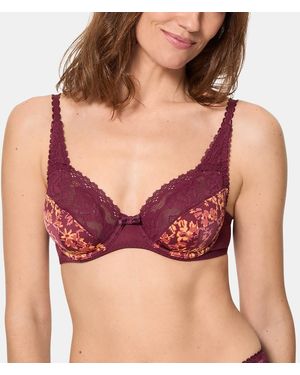 Playtex Sujetador Envolvente Flower Elegance Micro. Talla. Color - Rojo