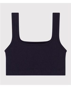 Petit Bateau Sujetador de algodón - Azul