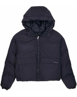 Converse Chaqueta acolchada corta Short Puffer con capucha - Azul