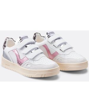 Victoria Zapatillas de triple velcro Seul - Blanco