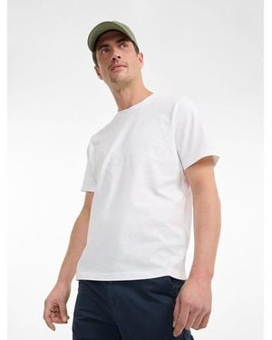 Aigle Camiseta de manga corta y cuello redondo - Blanco