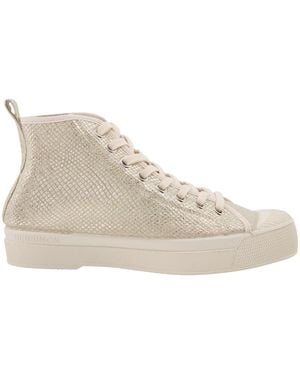 Bensimon Zapatillas de caña ata Stella Shiny Snake - Neutro