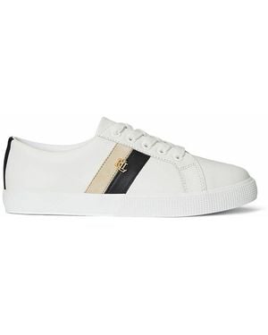 Ralph Lauren Zapatillas de piel Janson - Blanco