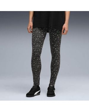 PUMA Leggings estampados ESSENTIAL GRAPHIC - Negro