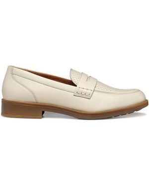 Geox Mocasines de piel transpirables Jaylon 2 - Neutro