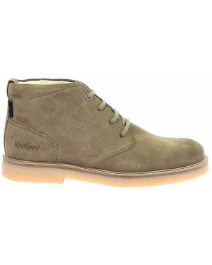 Kickers Botines de piel Kick Leo - Verde