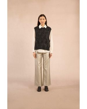 Molly Bracken Jersey Sin Mangas Con Lazos Laterales. Talla. Color - Neutro