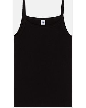 Petit Bateau Camiseta De Tirantes. Talla. Color - Negro