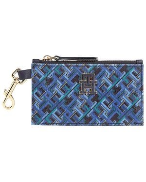 Tommy Hilfiger Monedero estampado con monograma - Azul