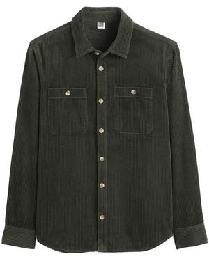 La Redoute Sobrecamisa Recta De Terciopelo. Talla. Color - Verde