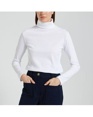 Petit Bateau Camiseta L'Iconique Cuelo Vuelto. Talla. Color - Blanco