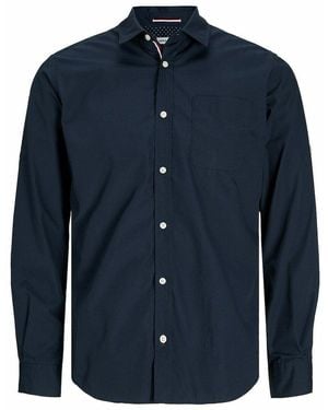 Jack & Jones Camisa lisa recta - Azul