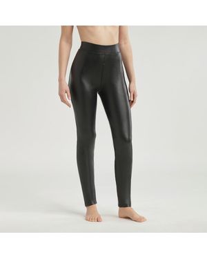 DIM Leggings De Piel Sintética. Talla. Color - Negro
