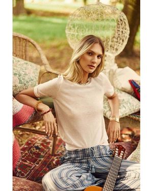 La Petite Etoile Jersey de punto fino, cuello redondo, manga corta MARILOU - Metálico