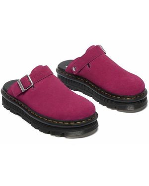 Dr. Martens Sandalias cerradas de piel de ante ZebZag - Rosa