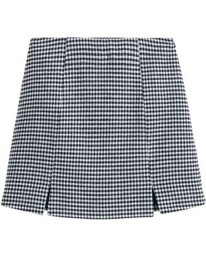 La Redoute Minifalda de cuadros, pata de gallo - Azul