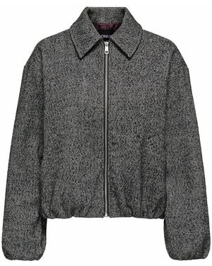 ONLY Abrigo Corto Con Cremallera. Talla. Color - Gris