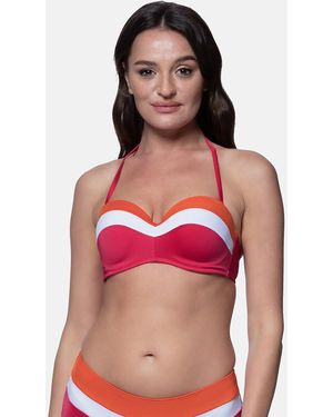 DORINA Sujetador De Bikini Bandeau Con Relleno Lawaki. Talla. Color - Rojo