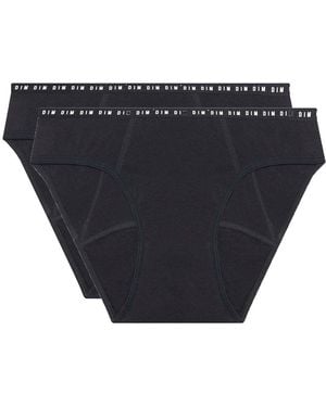 DIM 2 Braguitas Menstruales Protect Flujo Abundante. Talla. Color - Negro