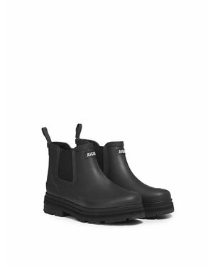 Aigle Botines De Lluvia Forrados Soft Rain Fur. Talla. Color - Negro