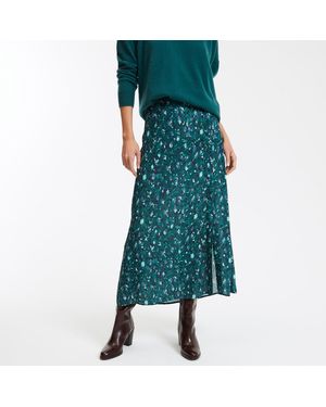La Redoute Falda estampada gráfica, larga - Verde