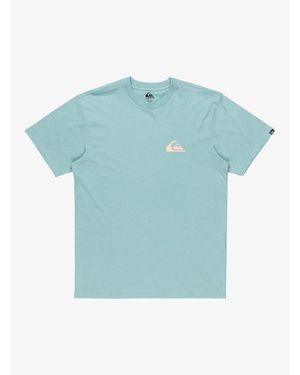 Quiksilver Camiseta de manga corta y logo pequeño - Azul
