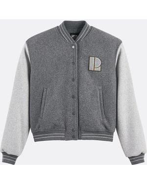 La Redoute Chaqueta Corta, Cierre Con Botones A Presión, Forma De Osito. Talla. Color - Gris
